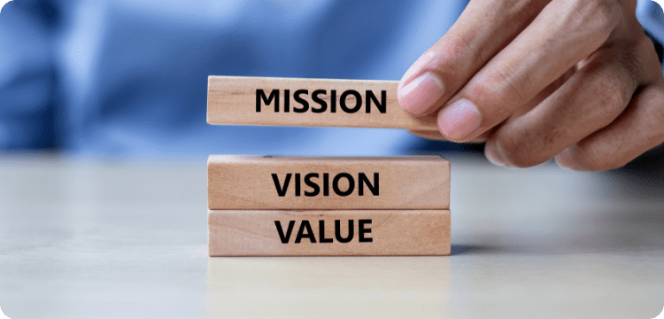 Asco Percepción Preguntarse Misión, visión y valores: 20 ejemplos de empresas exitosas - Escala
