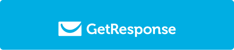 Logotipo de GetResponse como ejemplo de plataforma para crear landing pages efectivas