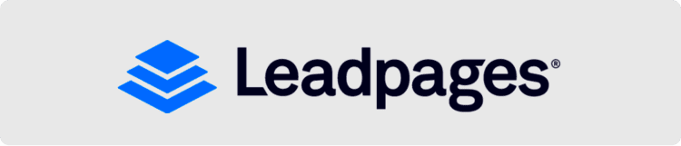  Logotipo de Leadpages como ejemplo de plataforma para crear landing pages efectivas