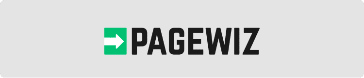 Logotipo de PageWiz como ejemplo de plataforma para crear landing pages efectivas